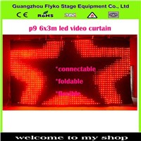 FLYKO Led video curtain star cloth 2*3 backdrop DMX with SD effect card