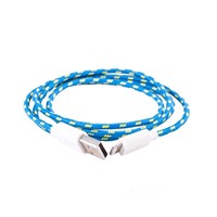 Fabric braided shield usb sync&amp;amp;charging cable for iphone 5