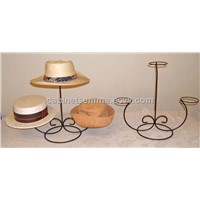 Fancy 4 Hats Rack Wire Caps Display Stand