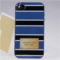 Kenzo iPhone 5S Case with striping desgin-black and blue