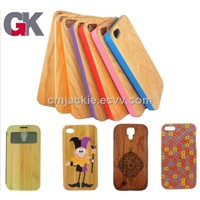 New FASHION Natural Carbonized Bamboo Walnut Wood Wooden Case For Samsung Galaxy S4 i9500