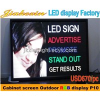 Outdoor RGB P10 LED Display Waterproof Full Color LED Screen P10 RGB LED Screen Panel