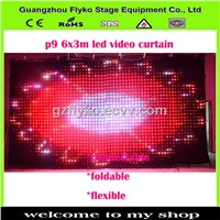 RGB LED video curtain