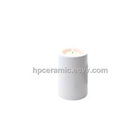 Round Pillar Shape Ceramic Candle Holder