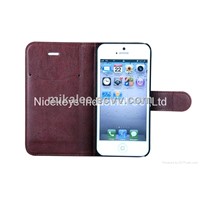 Soft flip PU leather case for IPhone5/5s