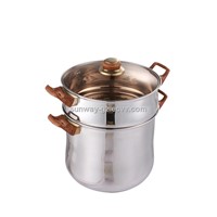 Stainless steel couscous pot