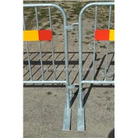 Steel Barricade - Heavy Duty, Reflective Stripes