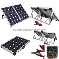 Sun Gold Power 120W Portable Mono Solar Panel,Folding Solar Module Kit