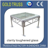 Transparent Toughened Glass Stage, Wedding Stage,Fashion Show Stage in China