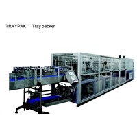 Tray packer for bottles, zip-top cans