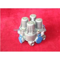 WG9000360366 Howo Truck Spare Parts Four Circuit Protection Valve