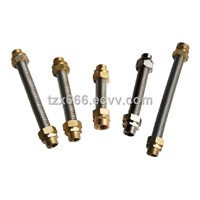 air condition SS flexible hose +brass fitting