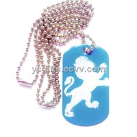 aluminum dog tag printer with ball chain