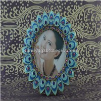 beautiful flower shape zinc alloy photo picture frame