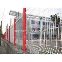 Electric Galvanized Then PVC Painted Bending Panel Fence