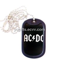 mass production dog tag with ball chain