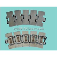 ss881 ss881tab stainless steel slat band coveyor top chains