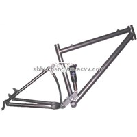 titanium full suspension bicycle frame