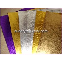 embossed aluminum foil paper for food packing and cake drum