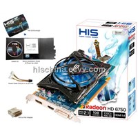 HIS AMD Radeon HD6750 Fan 1GB GDDR5 PCI-E GPU Graphics Card