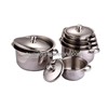 10 pcs Stainless steel casserole set