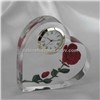 Holiday Gifts Crystal Red Rose Clock Wedding Anniversary Gifts
