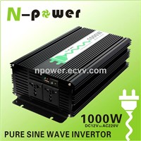 1000W Pure Sine Wave DC12V to AC220V Power Inverter with USB