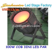 LED Par Light 100W COB 3IN1 RGB for Stage Lighting Equipment