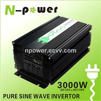 3000W Pure Sine Wave DC12V to AC110V Power Inverter with USB