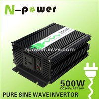 500W Pure Sine Wave DC24V to AC110V Power Inverter with USB