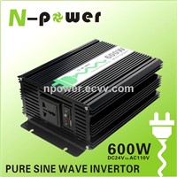 600W Pure Sine Wave DC24V to AC110V Power Inverter with USB