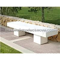 GRC garden table and cement bench