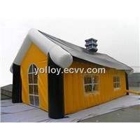 Inflatable Portable House with Chimney European Style House