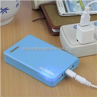 12000 mAh portable mobile phone power pack 1A and 2A output