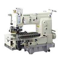 12-needle Flat-bed Double Chain Stitch Sewing Machine (tuck fabric seaming)