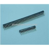1.27mm pitch strip type ic socket connector single row with 2-40 pins