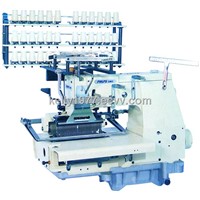 33-Needle Flat-Bed Double Chain Stitch Sewing Machine