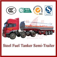 40000L carbon steel liquid oil tanker trailer
