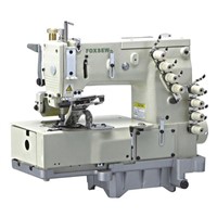 4-Needle Flat-Bed 4-Needle Flat-Bed Double Chain Stitch Sewing Machine (For Shirt Fronting)