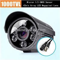 6 LEDs Array CMOS 1000TVL Security Camera Outdoor Waterproof CCTV Camera