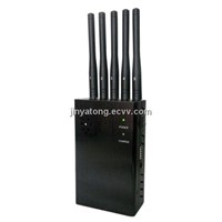 Adjustable 5 Antennas Portable 4GLTE and 4G WIMAX Jammer