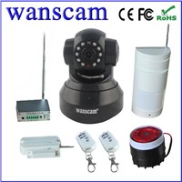 Alarm security system model(HW0027) Infrared Detector 720p alarm set free p2p ip camera