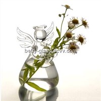 Beautiful Mini Glass Angel Vase Angel Home Decoration Christmas Day Decorative Friend Gift