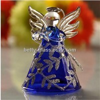 Beautiful Handmade Christmas Glass Angel Friend Gift Lamp Blown Craft Glass Angel Home Decoration