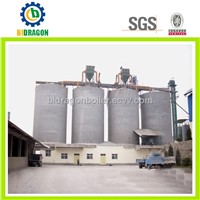 Bolted storage steel silo for flour