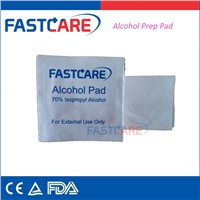 CE approved disposible alcohol pad for wound cleaning