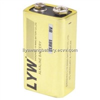 Cheap 9V/6LR61 Alkaline Dry-cell Battery with 900 Minutes Discharging Time for Sale