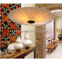 Chinese lamps Southeast Light Living Dining round veneer lamp 1119