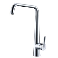 Chromed kitchen accessory the faucet