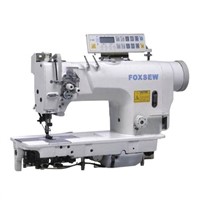 Computer Controlled Direct Drive Double Needle Lockstitch Sewing Machine
